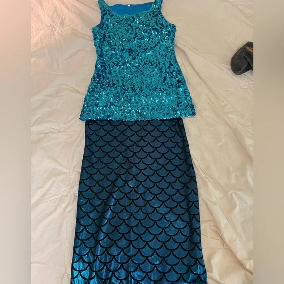 sequin mermaid dress long sleeve Sexy Long Sleeves Silvery Mermaid Prom Dress Sequins Strapless Long